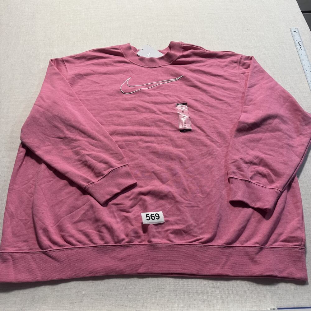 Nike Swoosh Sweater Women Sz 2XL‎ Pink  Brand New